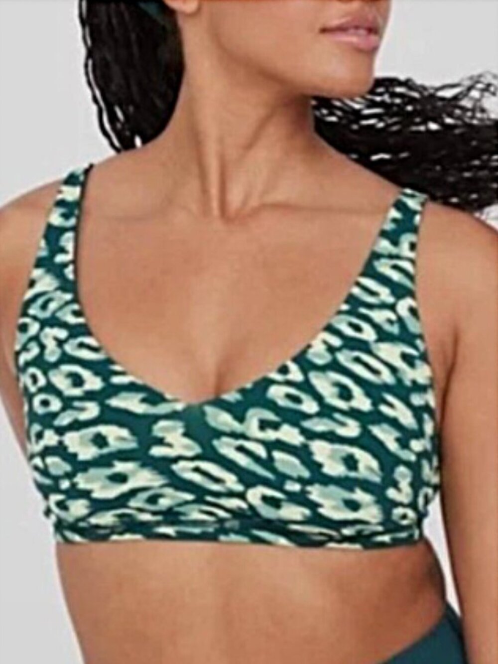 OFFLINE by Aerie Goals Medium Impact Cheetah Print Sports Bra--NEW--XL